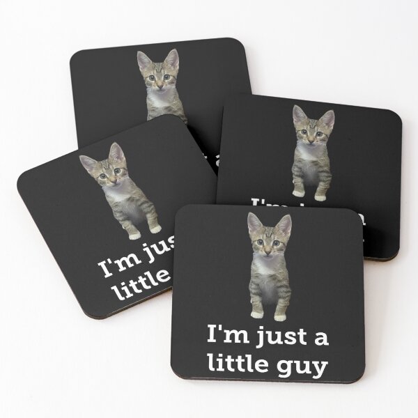 Item preview, Im Just A Little Guy Cat Meme designed and sold by PhunkyPhunnys.