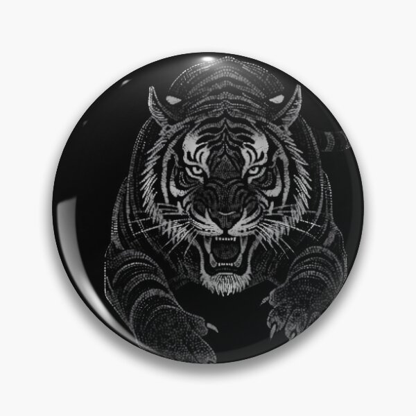 Item preview, Majestic Dotted Tiger - Roaring Dot Art designed and sold by Linework Studio.