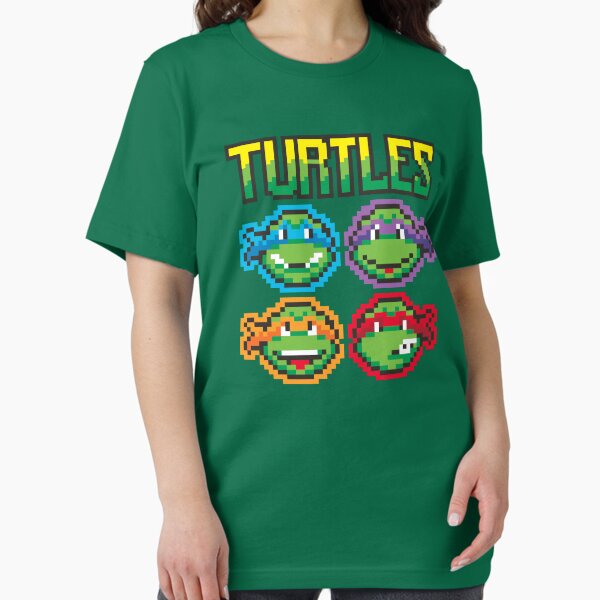 Item preview, Teenage Mutant Ninja Turtles Pixelated Turtles Faces Retro designed and sold by FifthSun.
