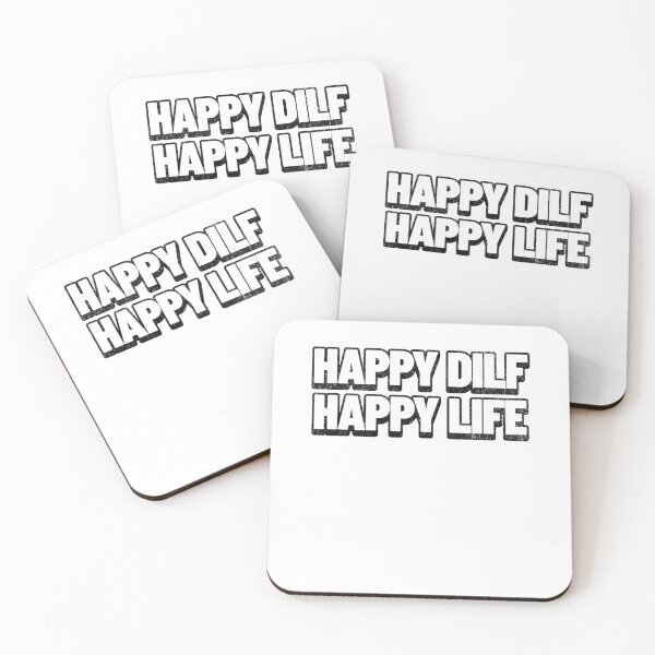 Item preview, Happy DILF, Happy Life – funny Hot Dad quote | Sarcastic Fatherhood designed and sold by LuxeGraphix.
