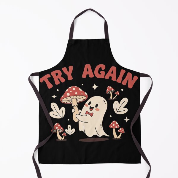 Item preview, "Try Again" – Retro Ghost & Mushroom Forest Logo designed and sold by ARTReMi.