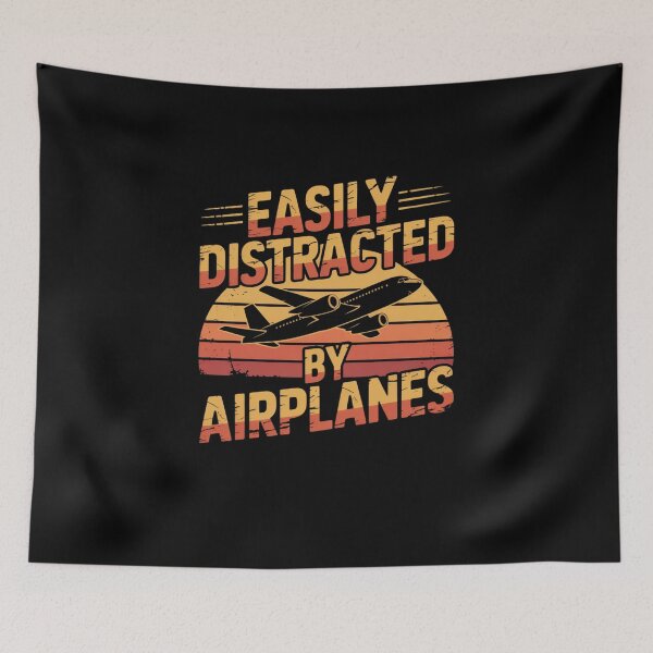 Item preview, Easily Distracted by Airplanes designed and sold by Mateusz Majcherek.