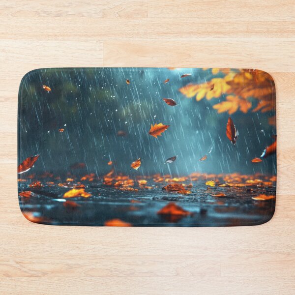 Item preview, Autumn leaves fall in heavy rain designed and sold by anytka.
