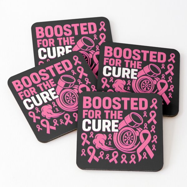 Item preview, Boosted For The Cure Pink Turbo Breast Cancer Racing designed and sold by CarantinedChaos.
