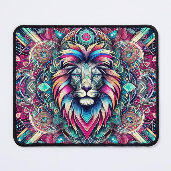 Item preview, Geometric decorative mystic lion designed and sold by Dogandesighn.