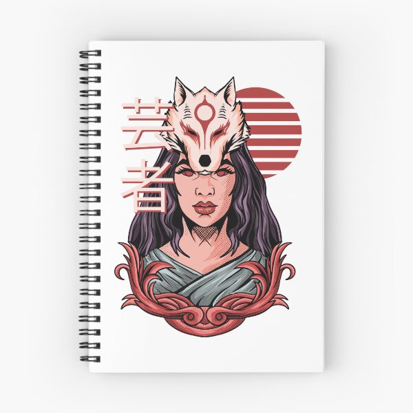 Item preview, Oriental girl with Japanese god mask designed and sold by Joncasmiart.