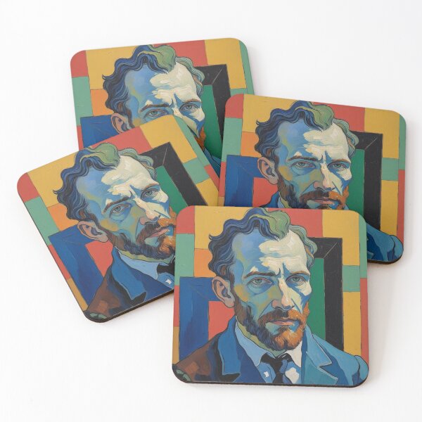Item preview, Colorful Abstract Portrait Painting designed and sold by Rue Market.
