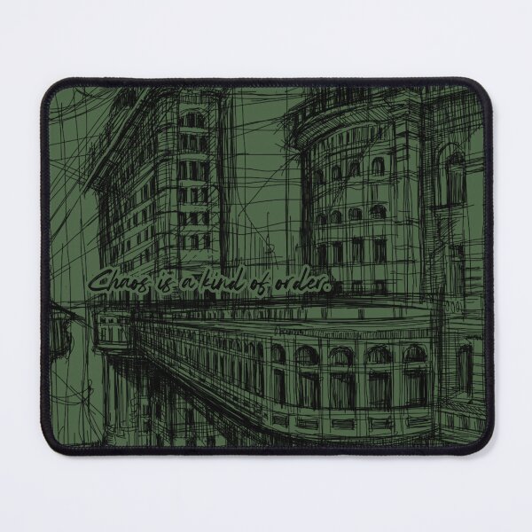 Item preview, Architectural Cityscape Desk Mat Urban Line Drawing for Architecture Students Designers & Office Art Décor Creative Workspace Must-Have designed and sold by IlustratorCAT.