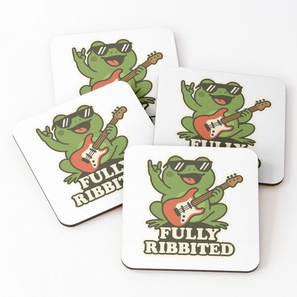Item preview, Fully Ribbited – Rockin' Frog Pun designed and sold by BloomKind.