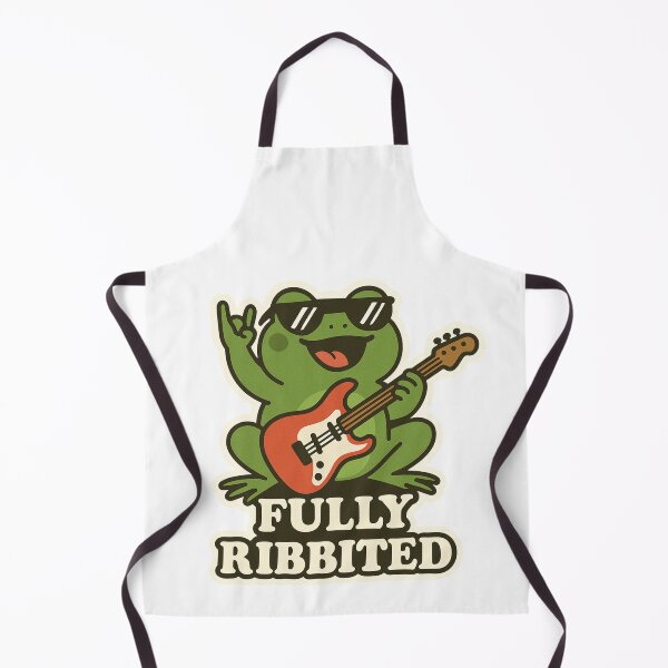 Item preview, Fully Ribbited – Rockin' Frog Pun designed and sold by BloomKind.