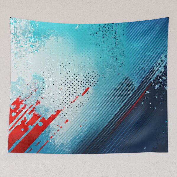 Item preview, Colorful abstract art with lines designed and sold by anytka.
