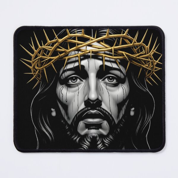 Item preview, Jesus Christ in Silence – Crowned in Gold designed and sold by AV.