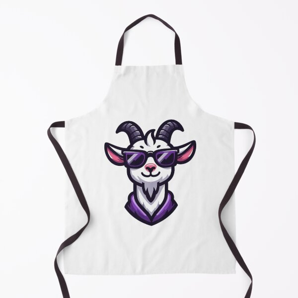 Item preview, Confident Cartoon Goat in Purple Sunglasses – Funny Farm Animal Art designed and sold by Confuzz1ed.