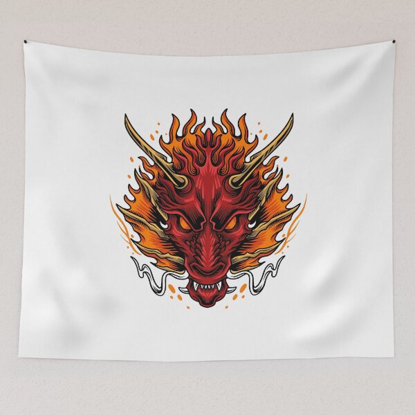Item preview, Red dragon oriental mythology designed and sold by Joncasmiart.