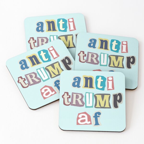 Item preview, Anti Trump AF Ransome Letters T-Shirts Hoodies Hats Mugs Pins Stickers Magnets Posters  Anti Trump Anti MAGA Anti Fascism Tees Gifts Resistance Protest Activist designed and sold by allfreelance.