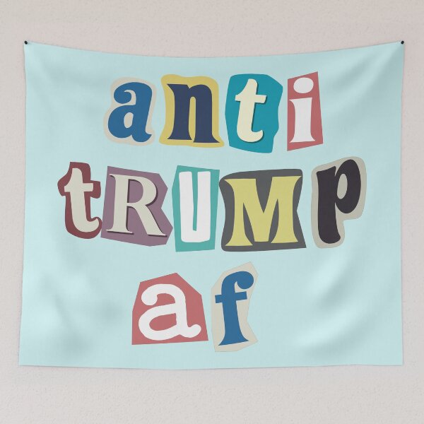 Item preview, Anti Trump AF Ransome Letters T-Shirts Hoodies Hats Mugs Pins Stickers Magnets Posters  Anti Trump Anti MAGA Anti Fascism Tees Gifts Resistance Protest Activist designed and sold by allfreelance.