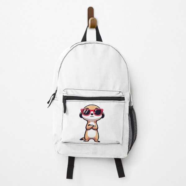 Item preview, Cartoon Meerkat with Red Sunglasses – Cool Summer Animal Vibe designed and sold by Confuzz1ed.