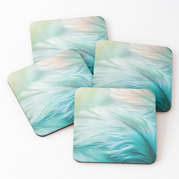 Item preview, Delicate turquoise feather texture designed and sold by anytka.
