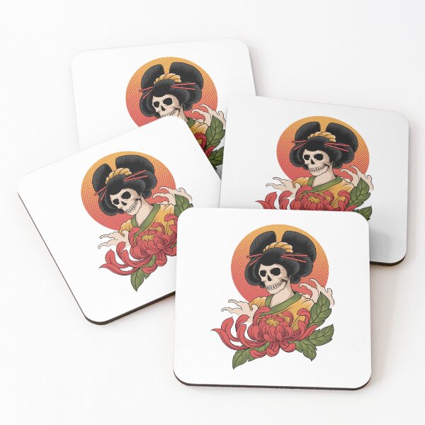 Item preview, Geysha skull oriental mythology designed and sold by Joncasmiart.
