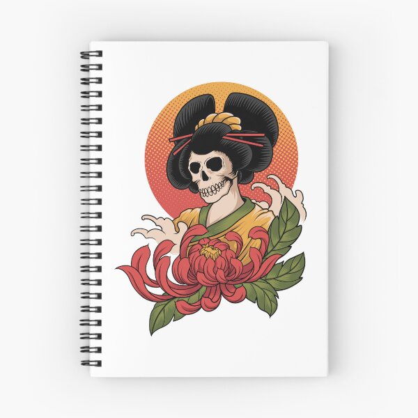Item preview, Geysha skull oriental mythology designed and sold by Joncasmiart.