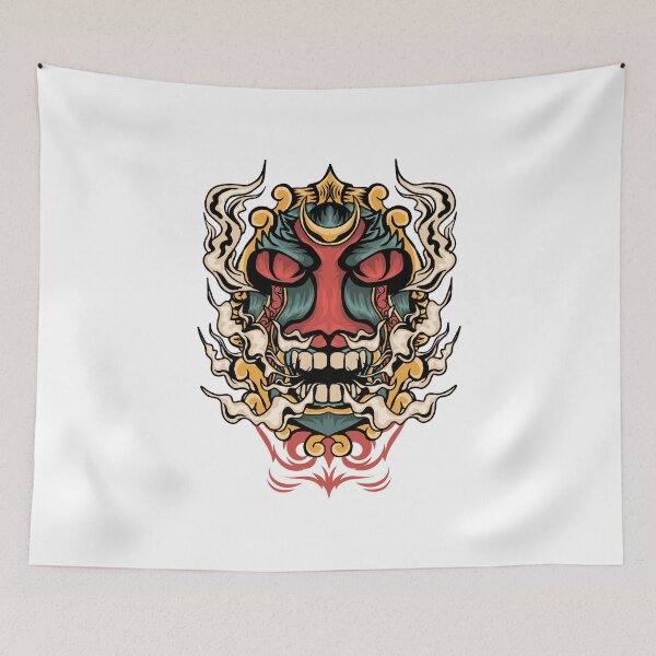 Item preview, Skull mask of Eastern mythology designed and sold by Joncasmiart.