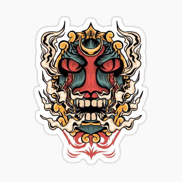 Item preview, Skull mask of Eastern mythology designed and sold by HisteriaGR.