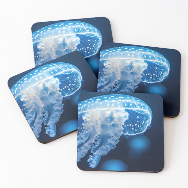 Item preview, Jellyfish in deep blue sea designed and sold by anytka.