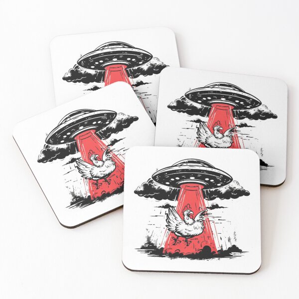Item preview, Abduct This – Chicken vs UFO designed and sold by Imaginarium of Chaos falcon88 .