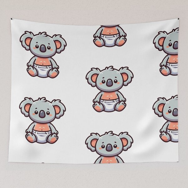 Item preview, Sleepy Baby Koala in Diaper – Cute Australian Cartoon Animal designed and sold by Confuzz1ed.