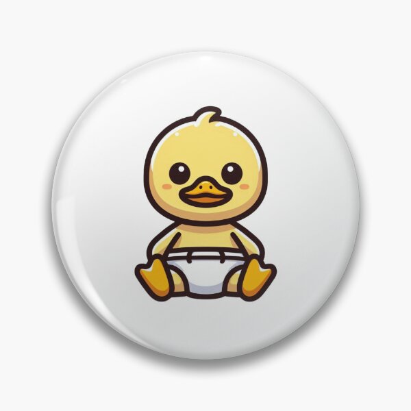 Item preview, Lindo patito en pañal: dibujo de un patito tierno designed and sold by Confuzz1ed.