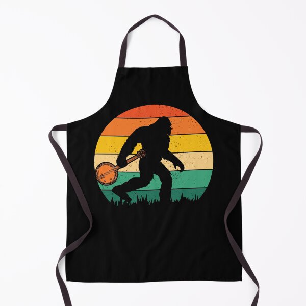 Item preview, Vintage Bigfoot Banjo Silhouette Retro Sunset Bluegrass designed and sold by inkedtee.