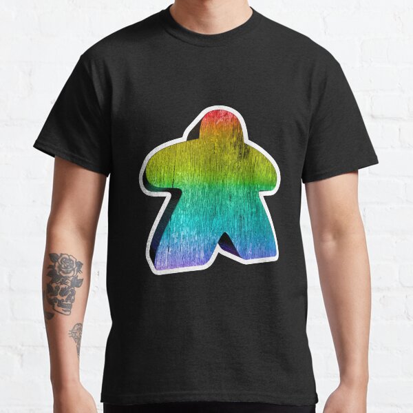 Giant Rainbow Meeple Classic T-Shirt