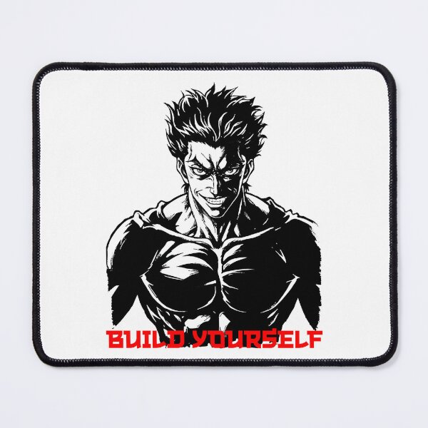 Item preview, Alpha Anime Bodybuilder Motivational Poster – Build Yourself Fitness Design designed and sold by -DEEWOLF-.