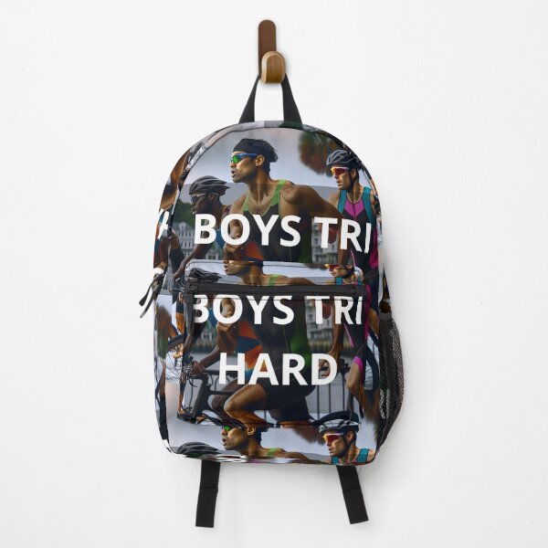 Item preview, "BOYS TRI HARD – Triathlon Team Power & Motivation Design" designed and sold by Triathlongram.