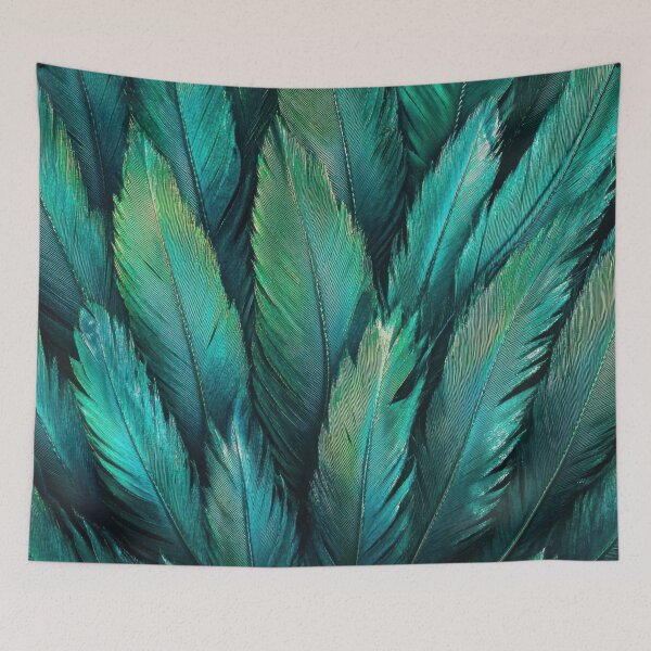 Item preview, Vibrant green feathers designed and sold by anytka.