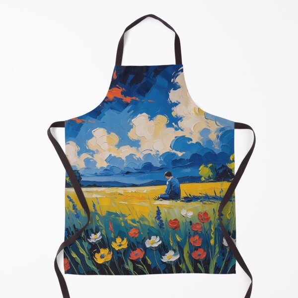 Item preview, Man Meditating in Tranquil Meadow designed and sold by Rue Design Company.