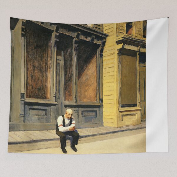 Aperçu de l'œuvre Dimanche Edward Hopper créée et vendue par TeeARTHY.