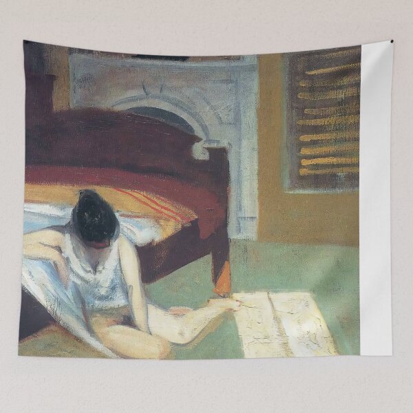 Aperçu de l'œuvre intérieur d'été Edward Hopper créée et vendue par TeeARTHY.