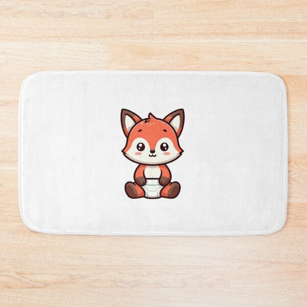 Item preview, Shy Baby Fox in Diaper – Sweet and Soft Cartoon Animal designed and sold by Confuzz1ed.