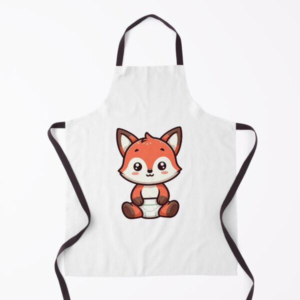 Item preview, Shy Baby Fox in Diaper – Sweet and Soft Cartoon Animal designed and sold by Confuzz1ed.