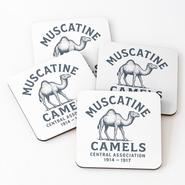 Item preview, Muscatine Camels Vintage Baseball Logo (1914–1917) designed and sold by BackstopAndCo.