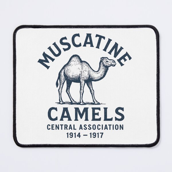 Item preview, Muscatine Camels Vintage Baseball Logo (1914–1917) designed and sold by BackstopAndCo.