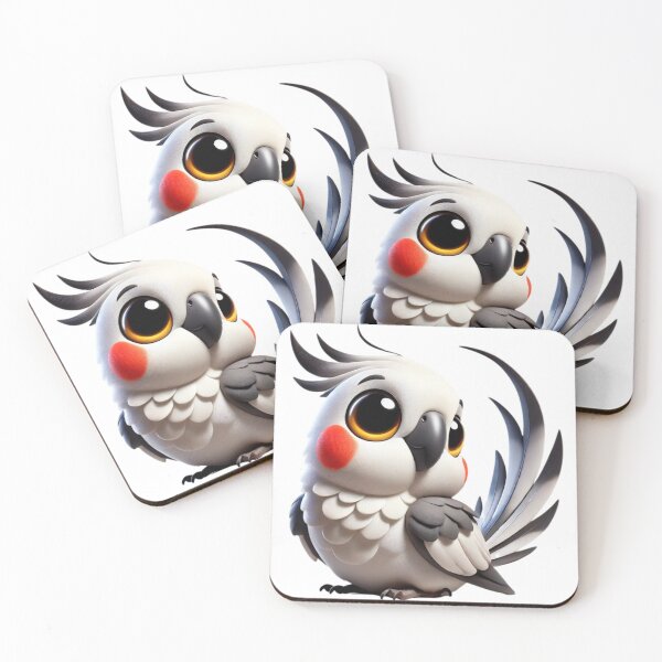 Item preview, Adorable White-Faced Cockatiel designed and sold by Sillytoe.