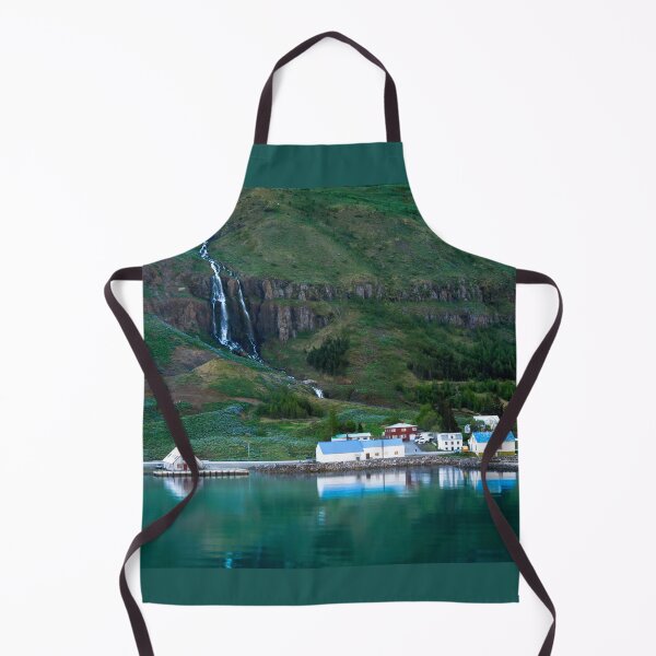 Item preview, Seydisfjordur Iceland Mountainside Waterfall designed and sold by Debra Martz.