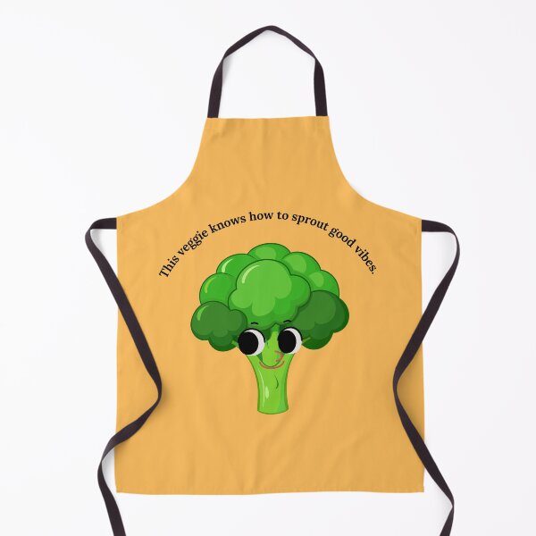 Item preview, cute broccoli with face and saying designed and sold by PhantomOfArts.