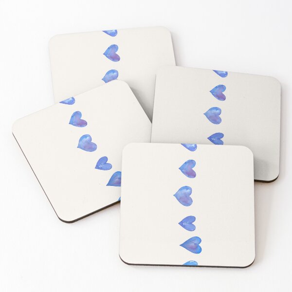 Item preview, blue heart bundle watercolour  designed and sold by jessicaleah15.