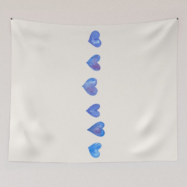 Item preview, blue heart bundle watercolour  designed and sold by jessicaleah15.