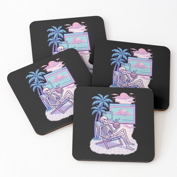 Item preview, Vaporwave Skeleton Chill designed and sold by Paninides.