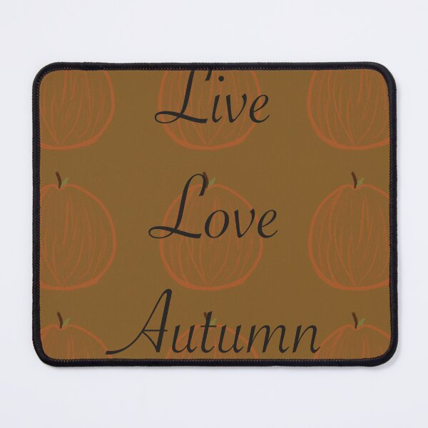 Item preview, Live love autumn pumpkin row autumnal design designed and sold by The shop of everything.