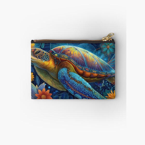 Item preview, Vibrant Underwater Turtle in Colorful Surroundings designed and sold by Artessie.